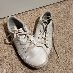 Vans White Leather Sneakers